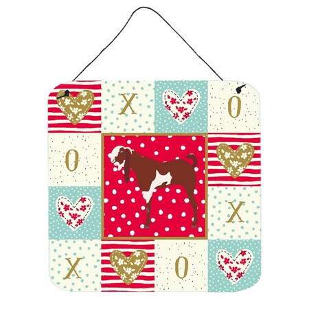 Carolines Treasures 6 x 6 in. Jamnapari Goat Love Wall or Door Hanging Prints CK5317DS66